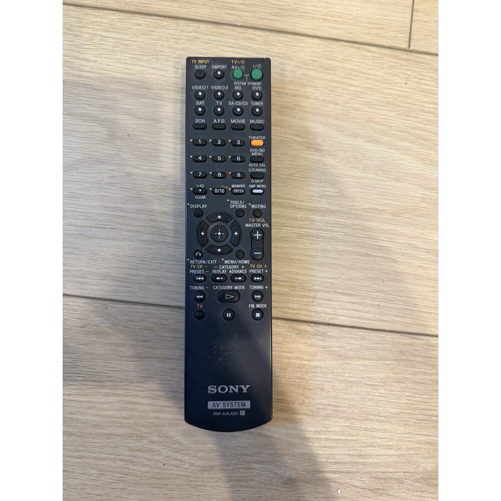 Genuine Sony RM-AAU021 Remote Control OEM STR-DH700/STR-DH100 AV System